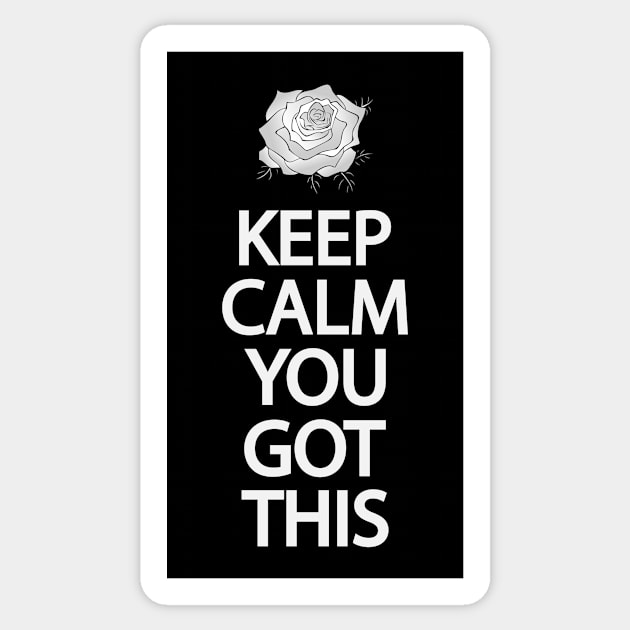 Keep calm you got this Sticker by It'sMyTime